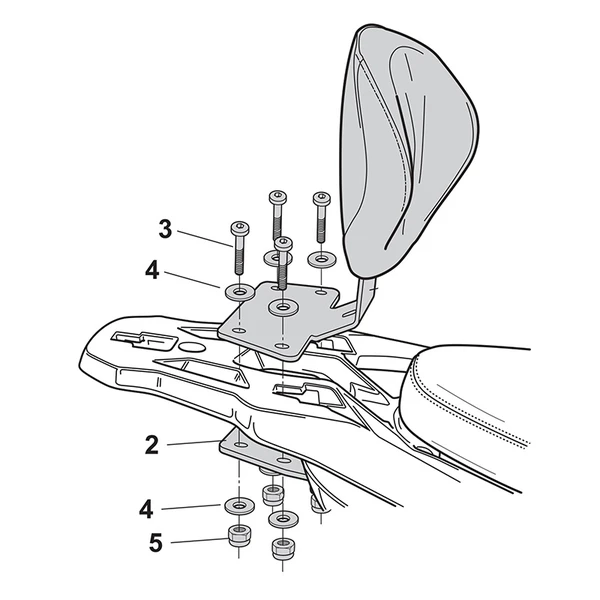 Fixation dosseret de selle Shad Fixation dosseret de selle Shad – Image 3
