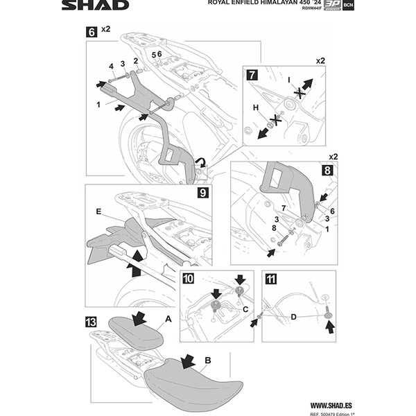 Fixations valise latérale Shad Fixations valise latérale Shad – Image 8