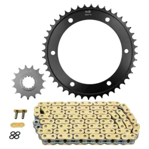 Kit chaîne Afam 525 super renforcé 15/44 or Honda CB 1000 R