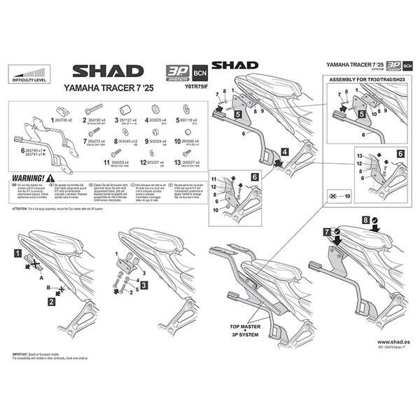 Fixations valise latérale Shad Fixations valise latérale Shad – Image 6