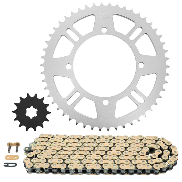 Kit chaîne Afam 420 14/50 or Kawasaki KX 85 Kit chaîne Afam 420 14/50 or Kawasaki KX 85