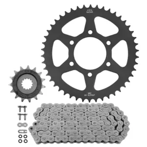 Kit chaîne JT Sprockets 520 X1R3 15/46 renforcé Kawasaki ER-6 650