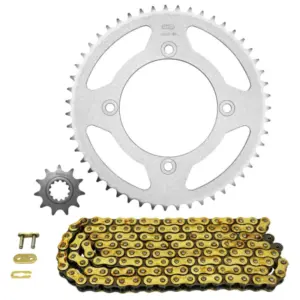 Kit chaîne Afam 420 renforcé or Beta RR Motard 50