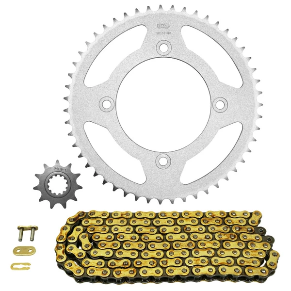Kit chaîne Afam 420 renforcé or Beta RR Motard 50 Kit chaîne Afam 420 renforcé or Beta RR Motard 50