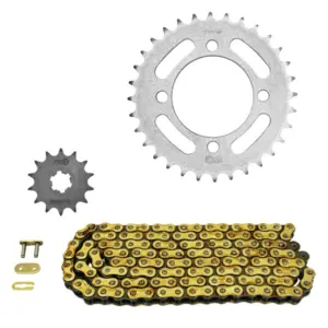 Kit chaîne Afam 420 standard 14/32 Yamaha Chappy 50