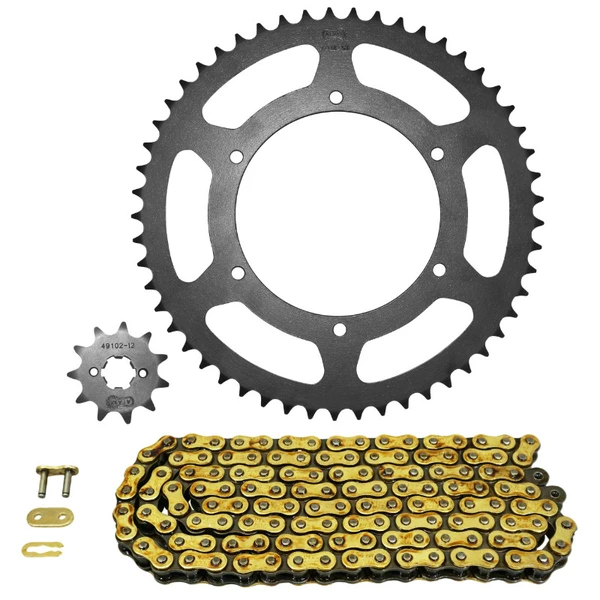 Kit chaîne Afam 420 renforcé or 11/53 Derbi GPR 50 Kit chaîne Afam 420 renforcé or 11/53 Derbi GPR 50