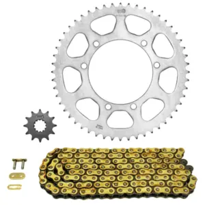Kit chaîne Afam 420 12/52 renforcé Peugeot XP6 Enduro 50