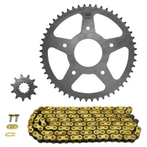 Kit chaîne Afam 420 renforcé 11/52 or Rieju MRT SM 50