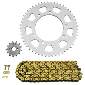 Kit chaîne Afam 420 13/53 or renforcé Gilera RCR Enduro 50