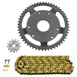 Kit chaîne Afam 420 renforcé or 13/53 Derbi Senda SM
