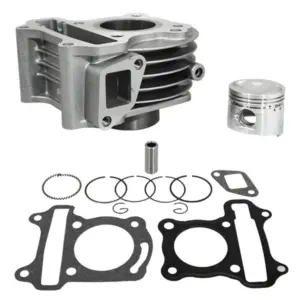 Cylindre scoot adaptable scoot 50 chinois 4t gy6,139qmb-baotian 50 bt49qt 4t-kymco 50 agility 4t-peugeot 50 v-clic 4t-sym 50 orbit 4t (axe de piston 13 mm)  -p2r fonte-