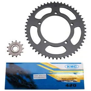 Kit chaîne P2R 420 12/52 moto 50 boîte