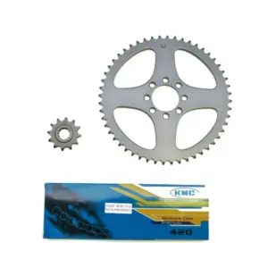Kit chaîne P2R 420 12/52 MBK Yamaha DT 50